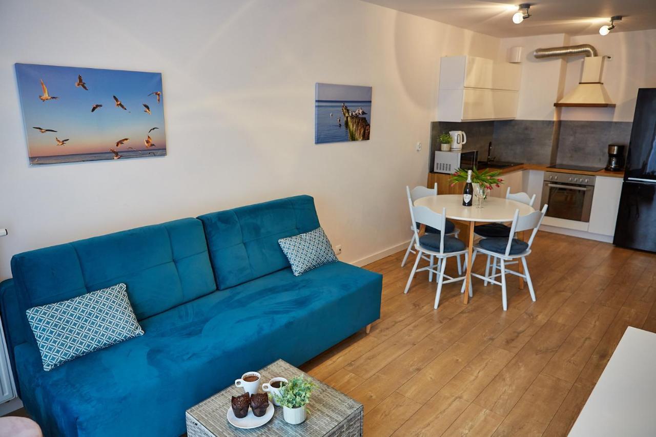 Apartamentyprzymorzu Baltycki Z Miejscem Postojowym I Ogrodkiem Колобжег Экстерьер фото